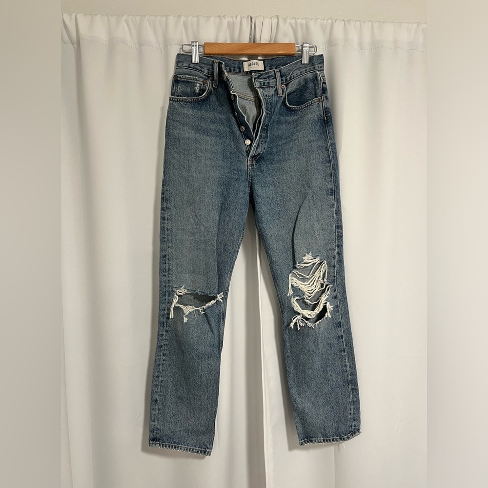 AGOLDE 90s Ripped Pinched Jeans.